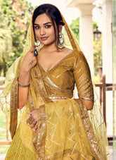 Peculiar Lehenga Choli in Yellow